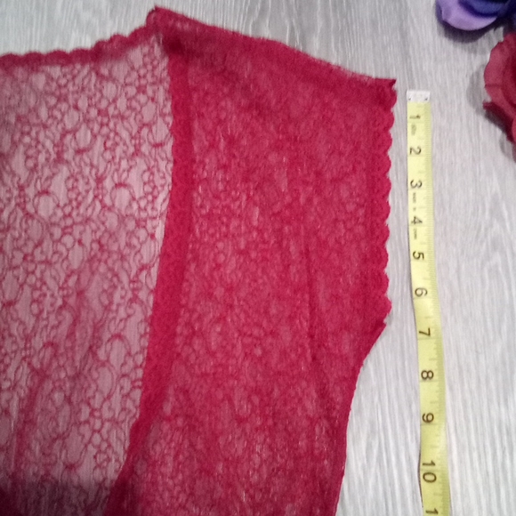 Vintage Chantilly Lace Cardigan Duster / Slip Robe - Picture 14 of 16